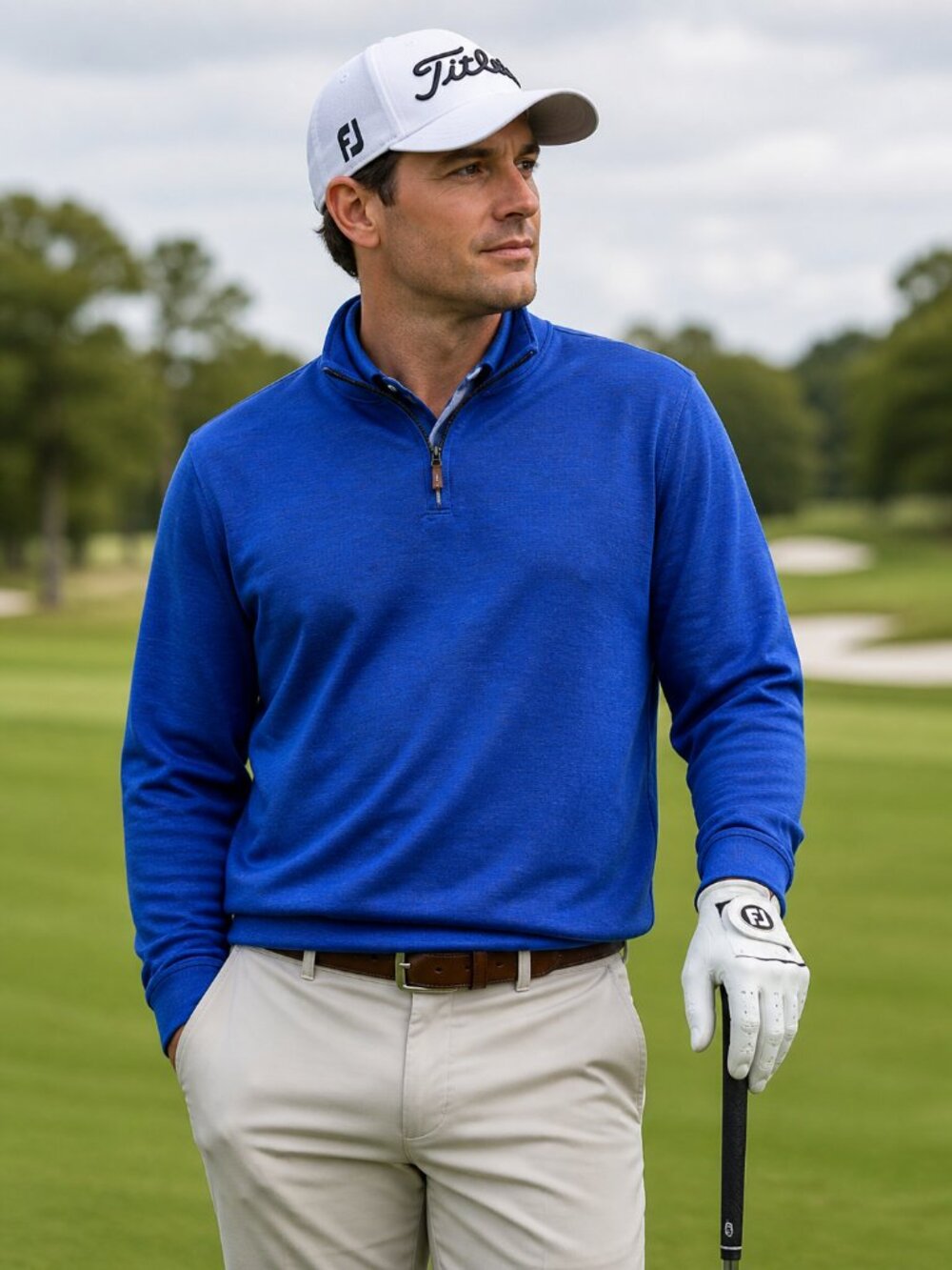 Peter Millar Element Wind Quarter-zip Golf Performance Forsyth Country Club L